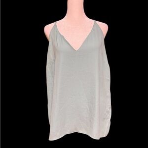 White House Black Market Mint Teal V-Neck Camisole Tank Top XL